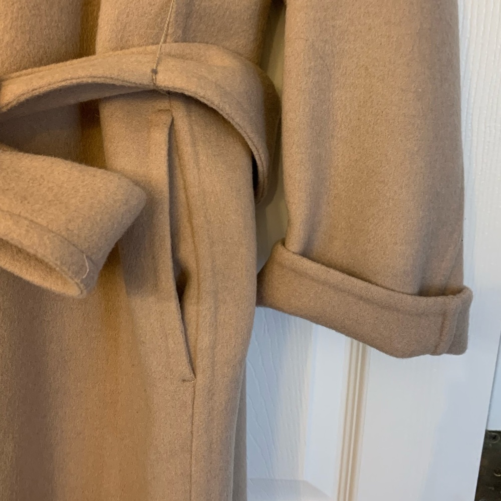 Vince Wool blend tie front hooded coat NWOT - Picture 5 of 8